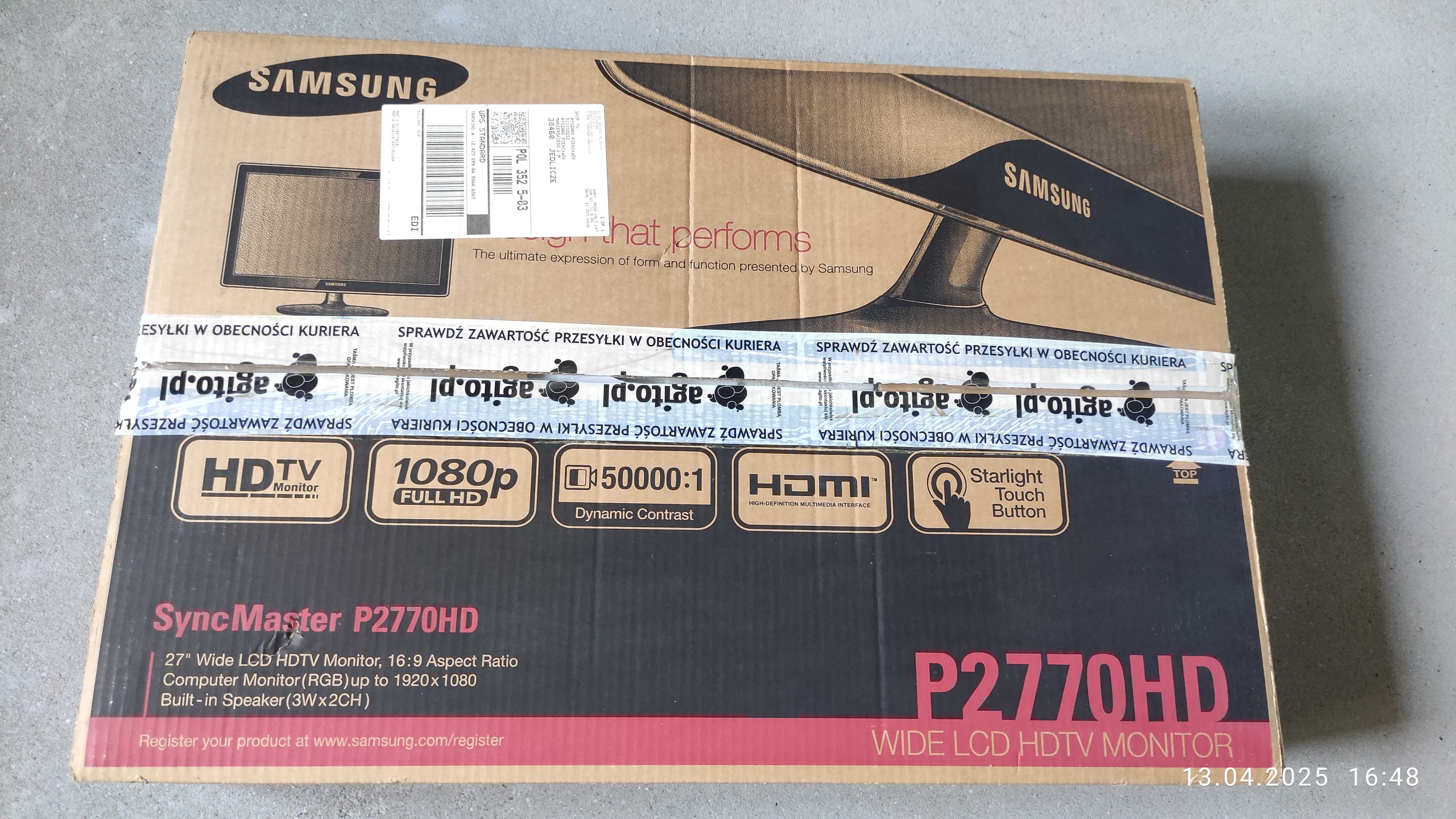 Monitor Samsung SyncMaster P2770HD Full HD z Tunerem TV