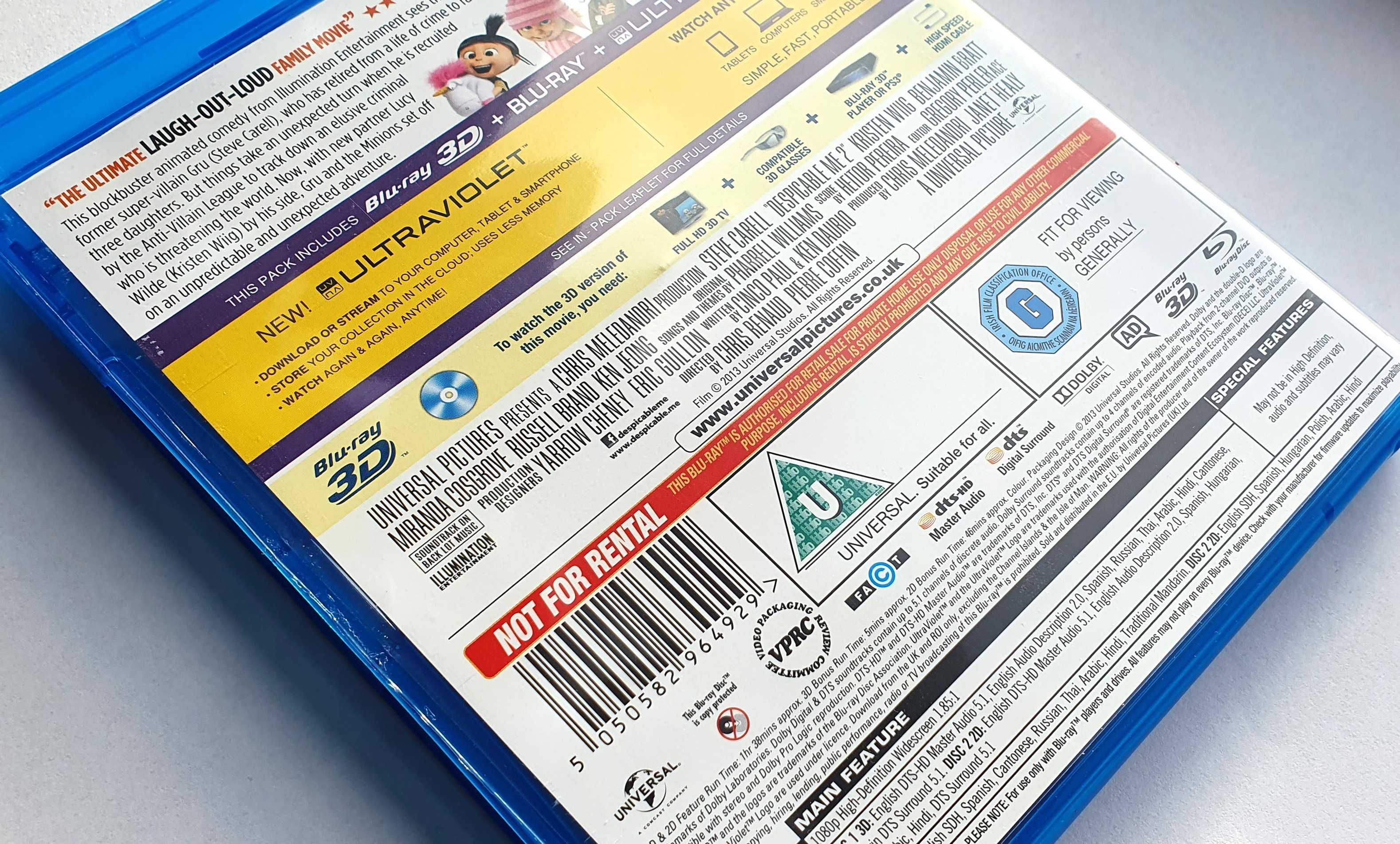 Minionki Rozrabiają 3D + 2D PL film bluray