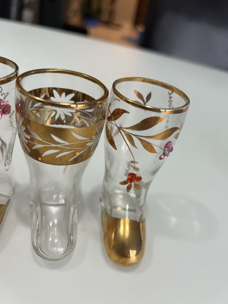 Kieliszki buty 6 sztuk