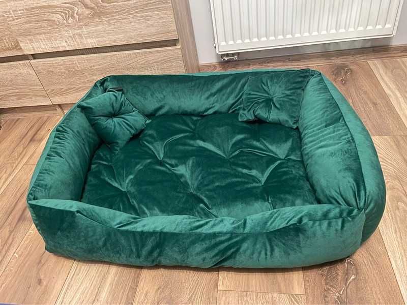 Legowisko dla psa Łóżko dla zwierząt Welur Premium 90 x 75 cm