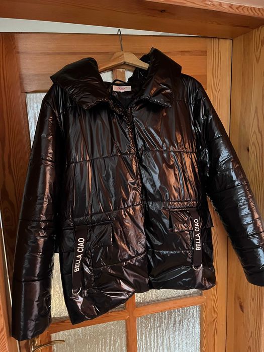 kurka damska pikowana, w rozmiarze 42 w kolorze czarnym