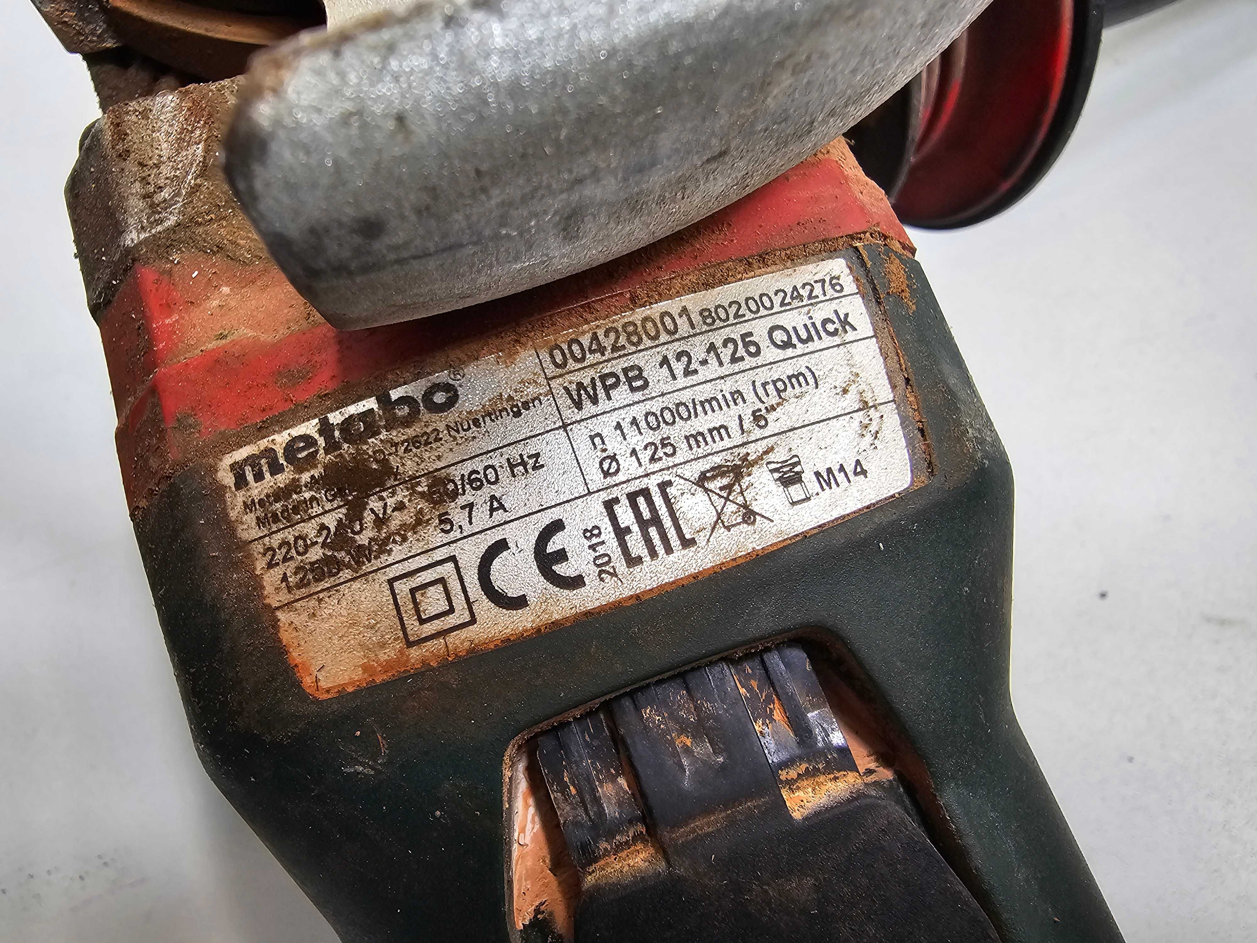 Szlifierka Kątowa Metabo WPB12-125 * Komis Madej Gorlice
