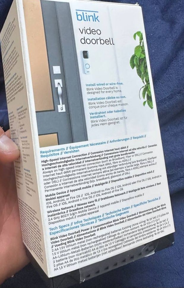 Nowy zaplombowany Wideodomofon  Blink Video Doorbell Bialy