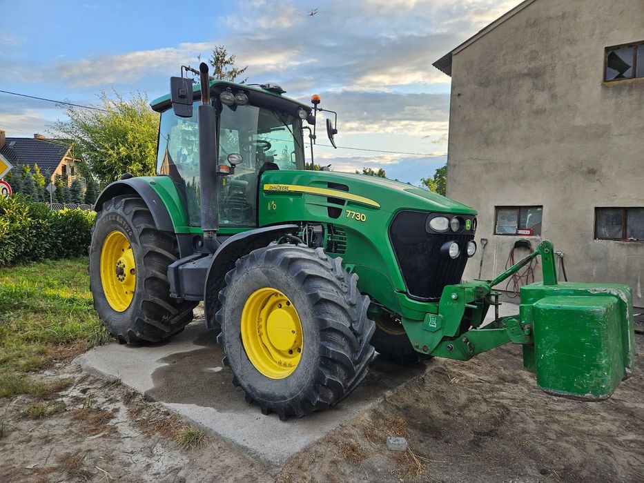 John Deere 7730 manualna skrzynia amortyzacja jak 7830 7930 od rolnika  7730 TLS Powerquad 2007r od rolnika jak 7830 czy 7930