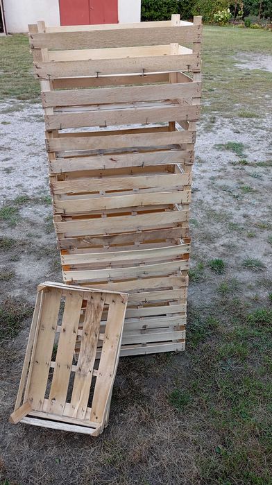 Skrzynki drewniane łuszczki na owoce warzywa