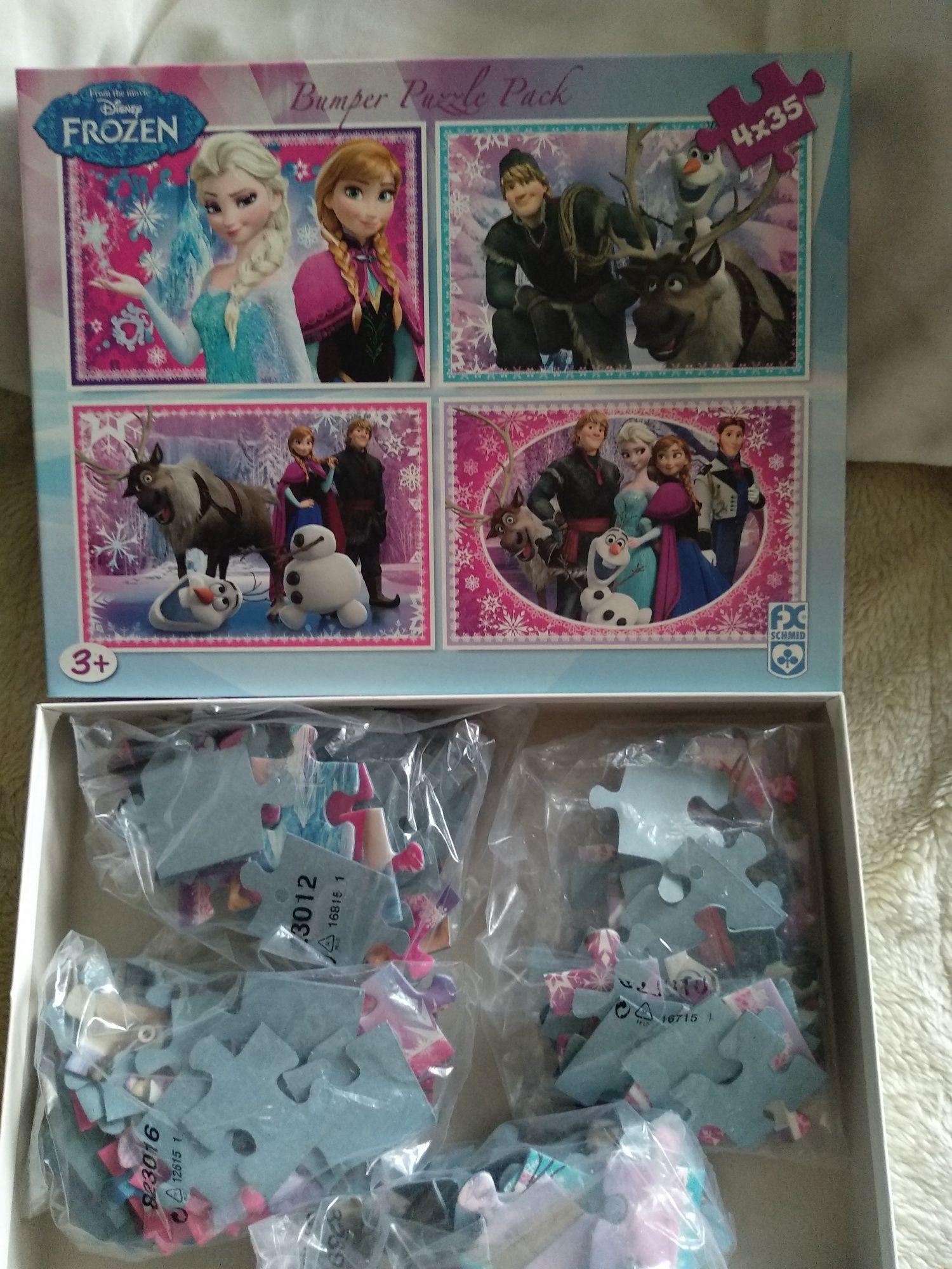 Kraina lodu Frozen puzzle 4x35pcs Disney