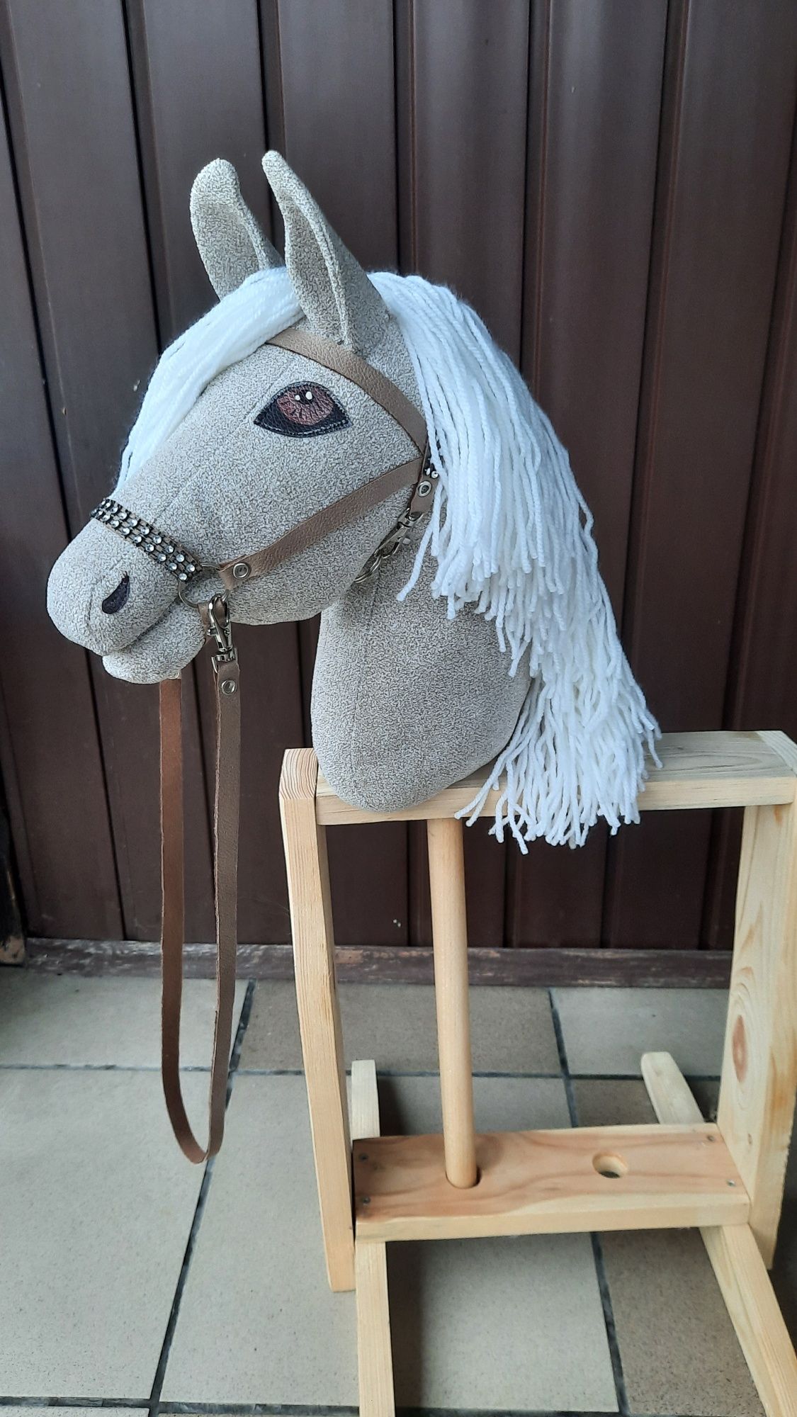 Koń hobby horse cały zestaw stojak nowy