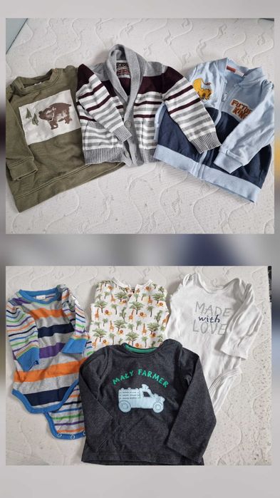 Paka ubranek dla chłopca rozm. 74