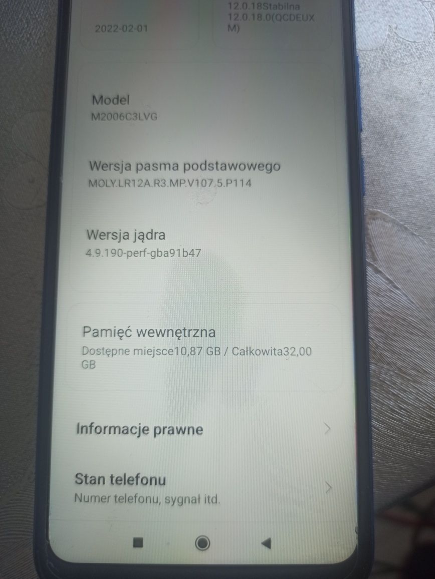 Xaomi Redmi 9AT 2GB RAM 32GB pamięci