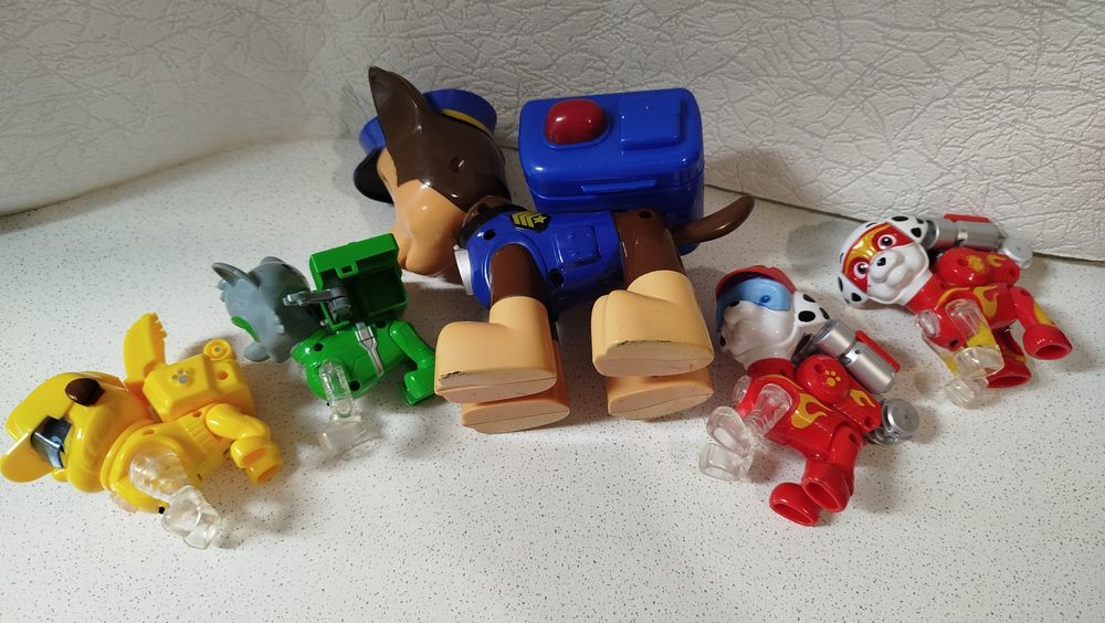 Маршал,Крепыш,Гонщик,Рокки Большие фигурки Оригинал Щенячий патруль