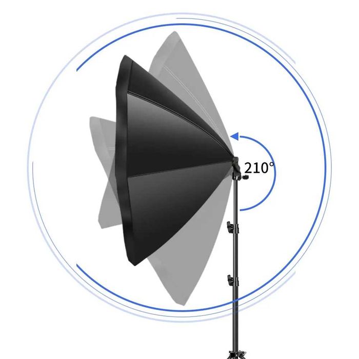 Kit estúdio iluminação fotografia e vídeo 2 softboxes octogonais