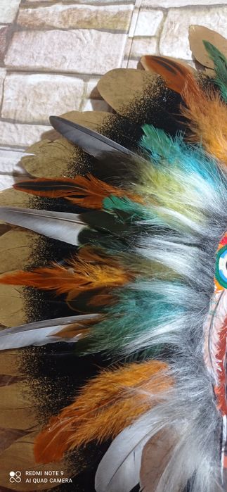 Панно  велике індіанець на зрізі дерева