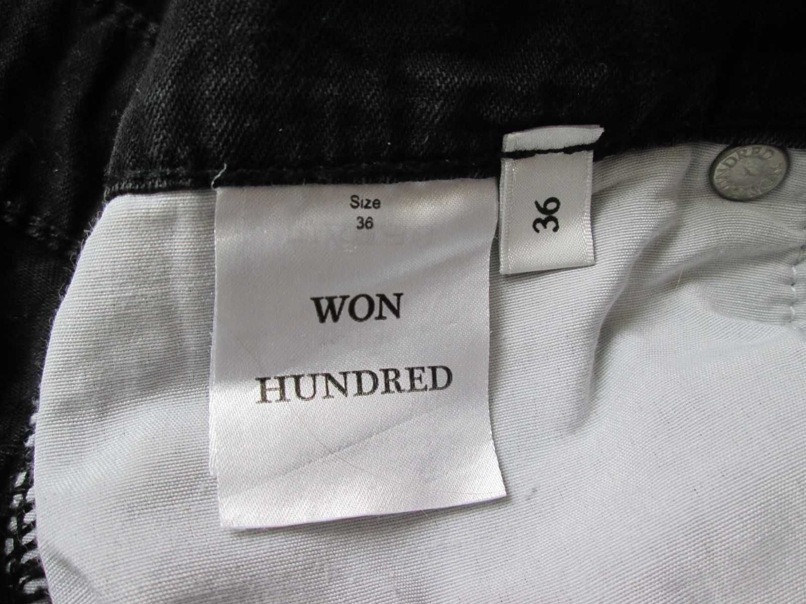 Won Hundred czarny dżinsowy kombinezon jeans S M 36 38