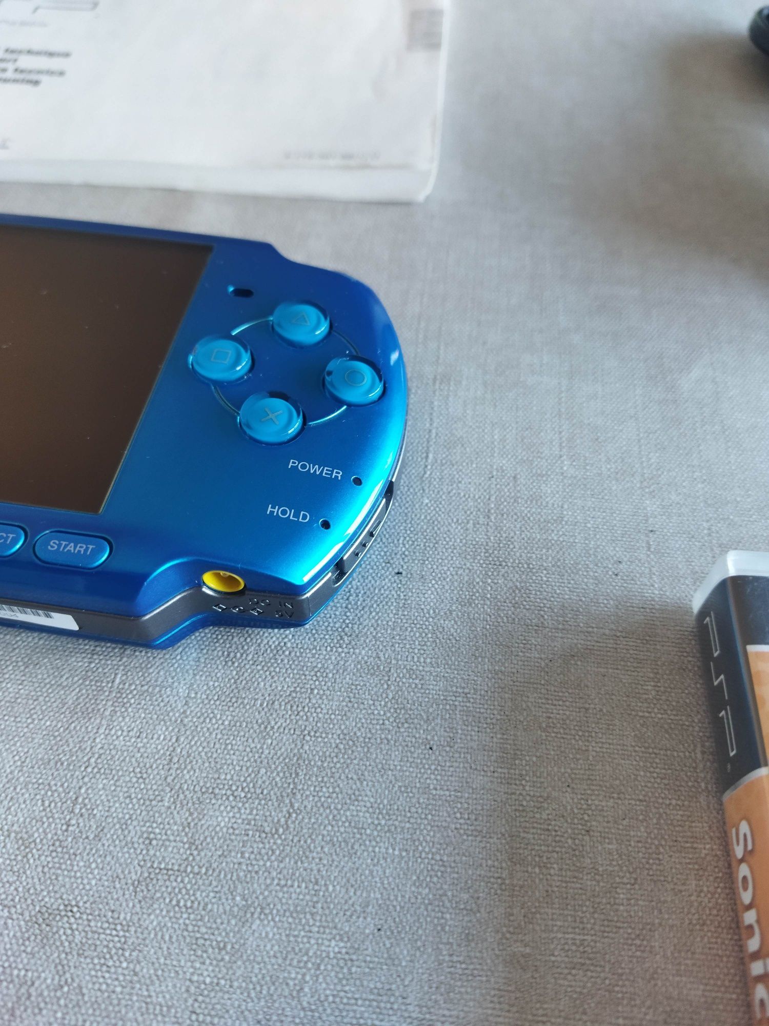 Consola original Sony PSP psp, imaculada, última versão cor rara azul