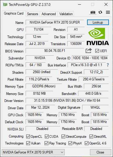 Топова відеокарта Palit GeForce RTX 2070 Super JetStream