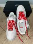 AF1\Powietrze*airDamskieNikeForce1SupremeWhite UnisexTrampki Rozm.44