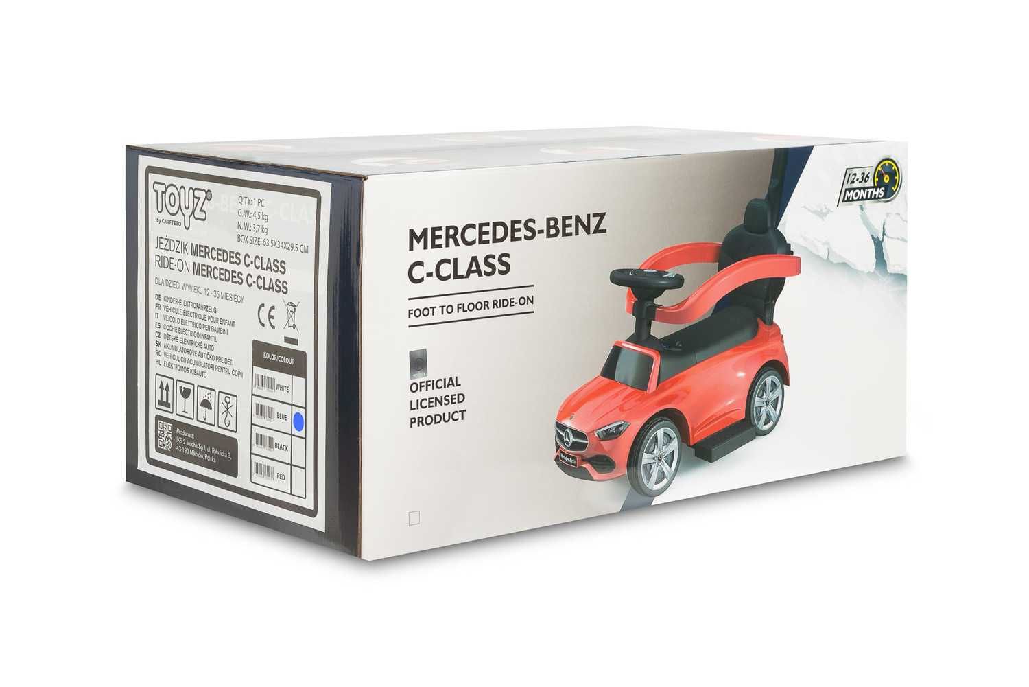 Mercedes C-CLASS JEŹDZIK dla dziecka pchacz Pojazd Autko auto samochód