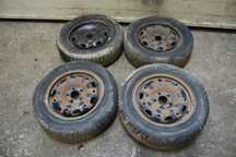 FELGI STALOWE + OPONY ZIMOWE 175/65R14 5X100 ET35 6J 6Q0601027H VW POLO IV SEAT IBIZA SKODA