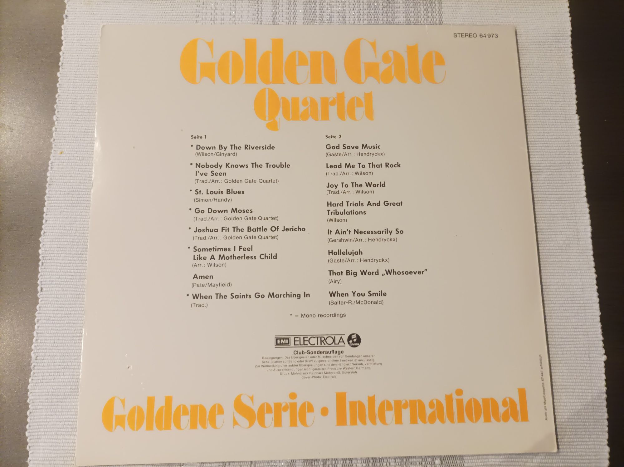 Winyl Golden Gate Quartet