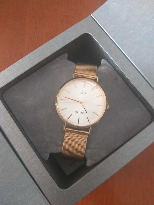 relógio gogirl dourado