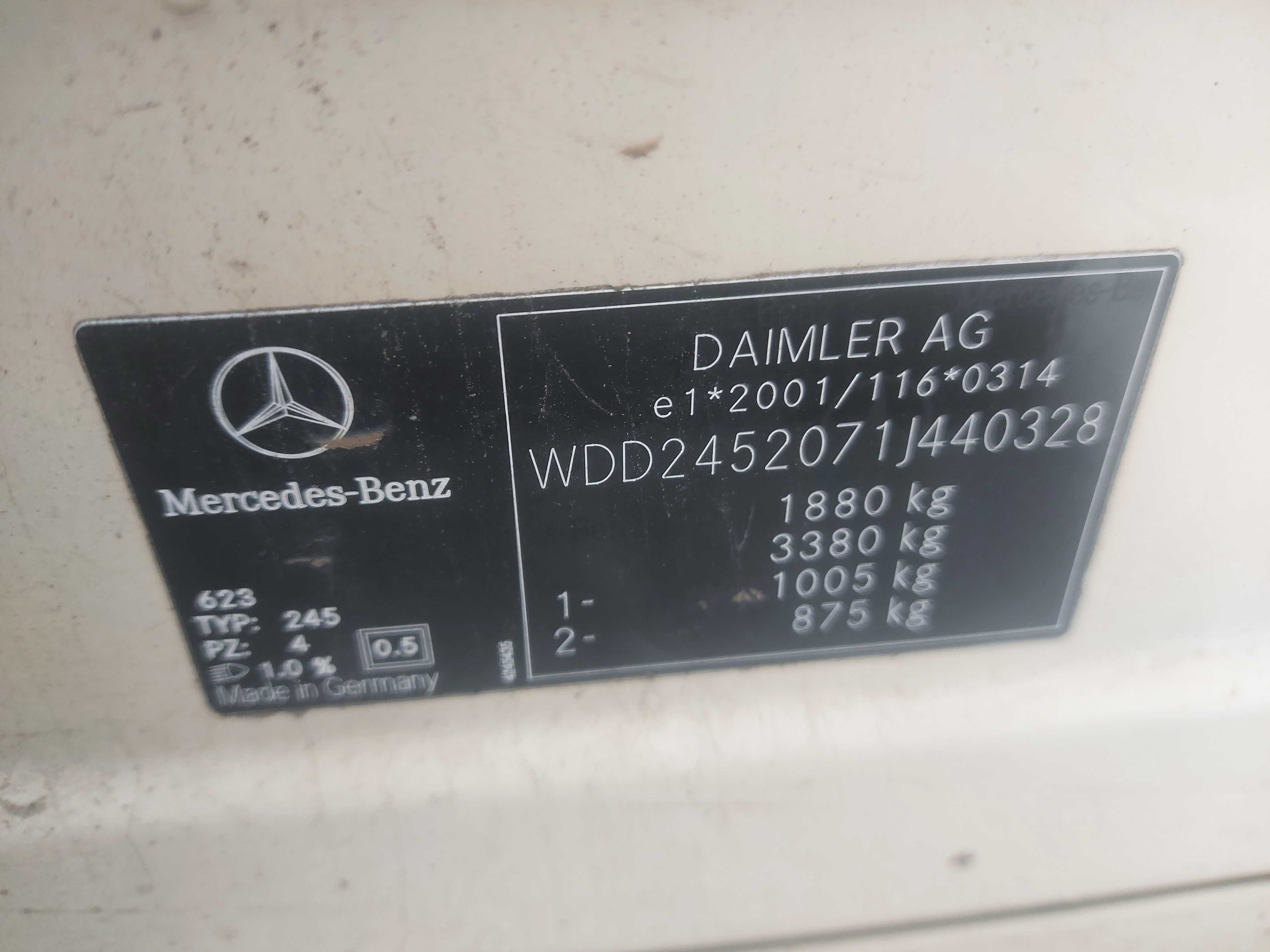 Mercedes B-Klasa W245 kolor 623 maska przednia FV dostawa