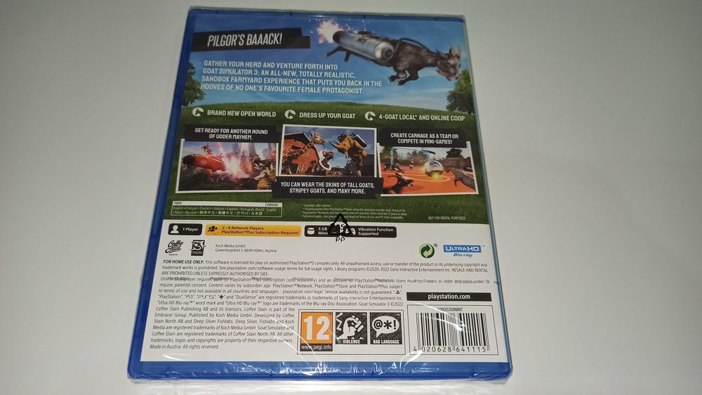 ps5 GOAT SIMULATOR 3 SYMULATOR kozy 3 po polsku, NO BEZ JAJ Nowa opis