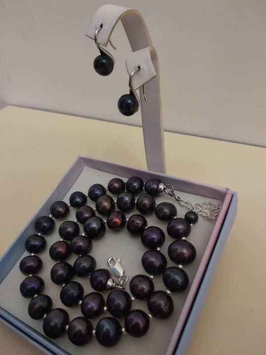 ожерелье D&G серьги серебро 925 браслеты рубин коралл жемчуг