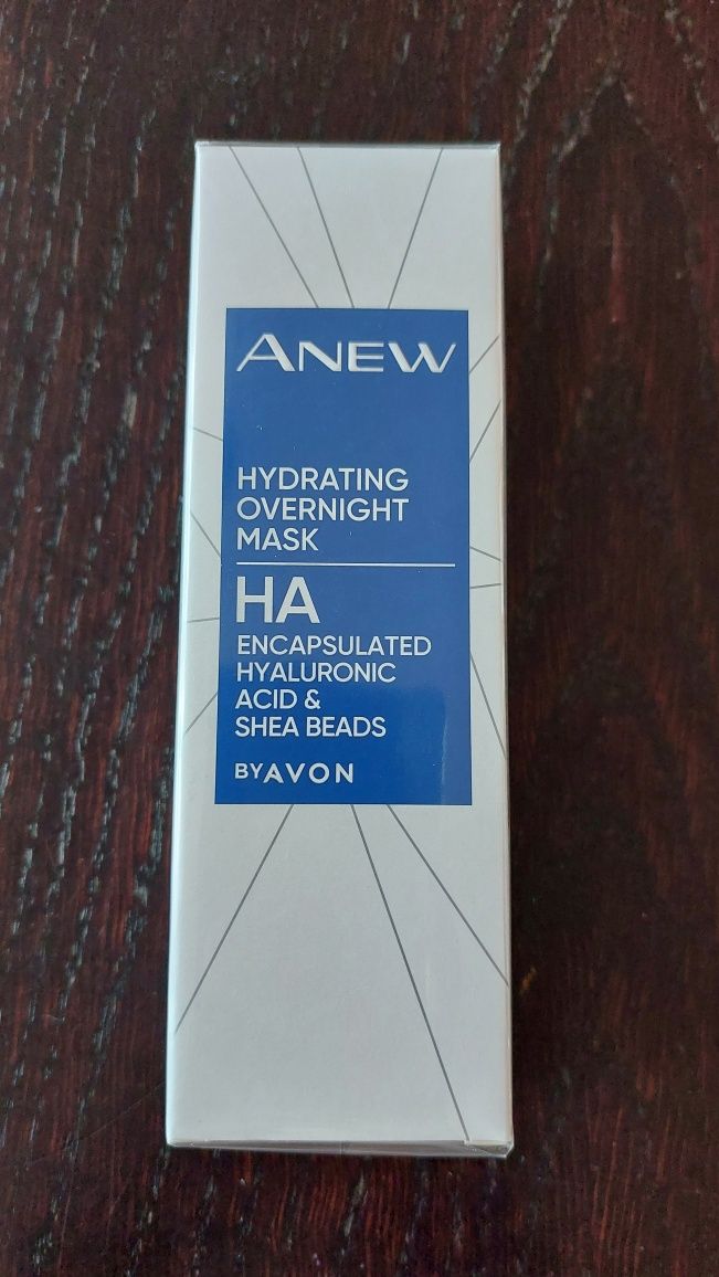Avon Anew maska na noc kwas hialuronowy masło shea 75ml