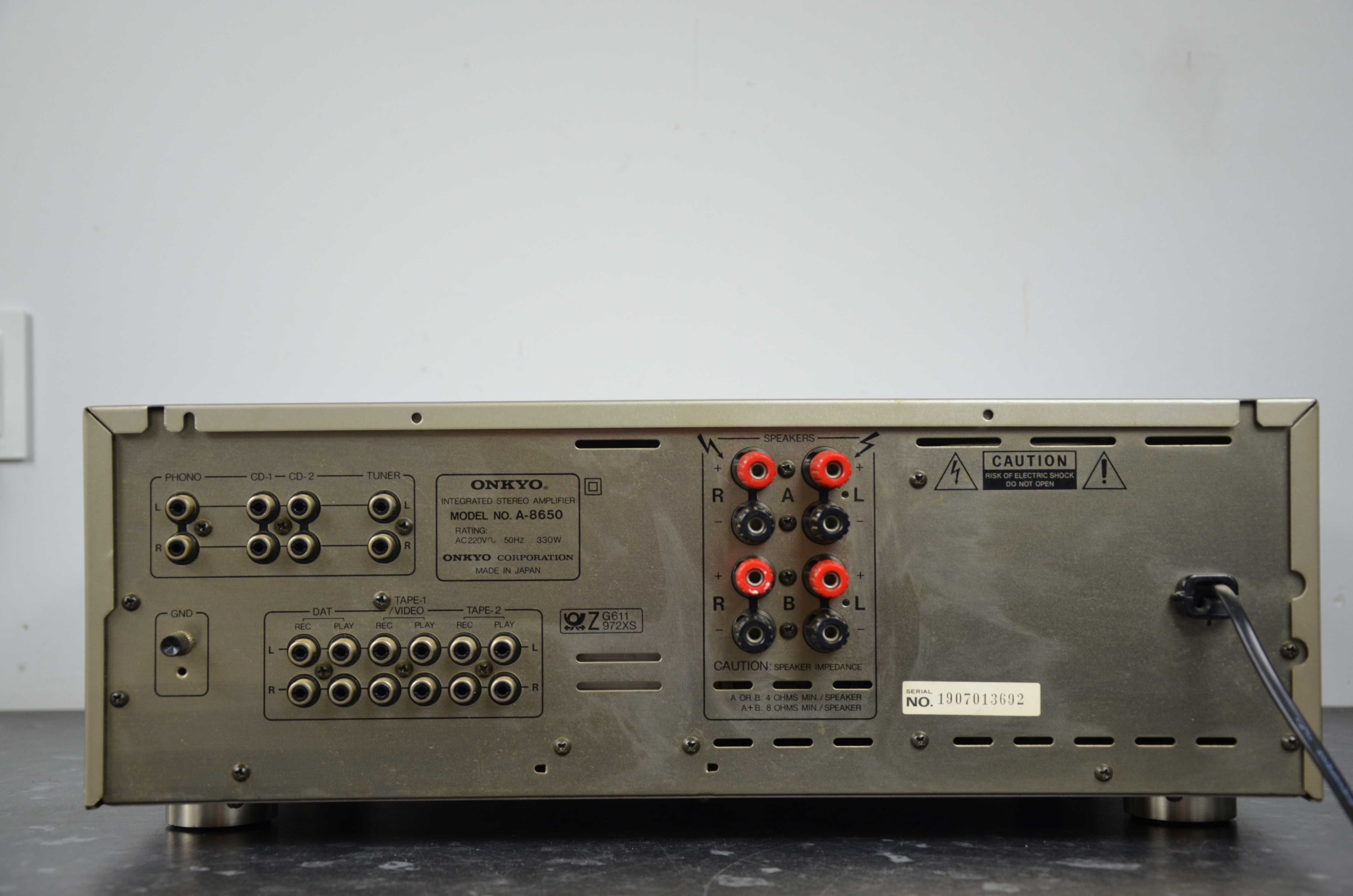 ONKYO A-8650 Wzmacniacz Stereo OKAZJA SILVER Japan