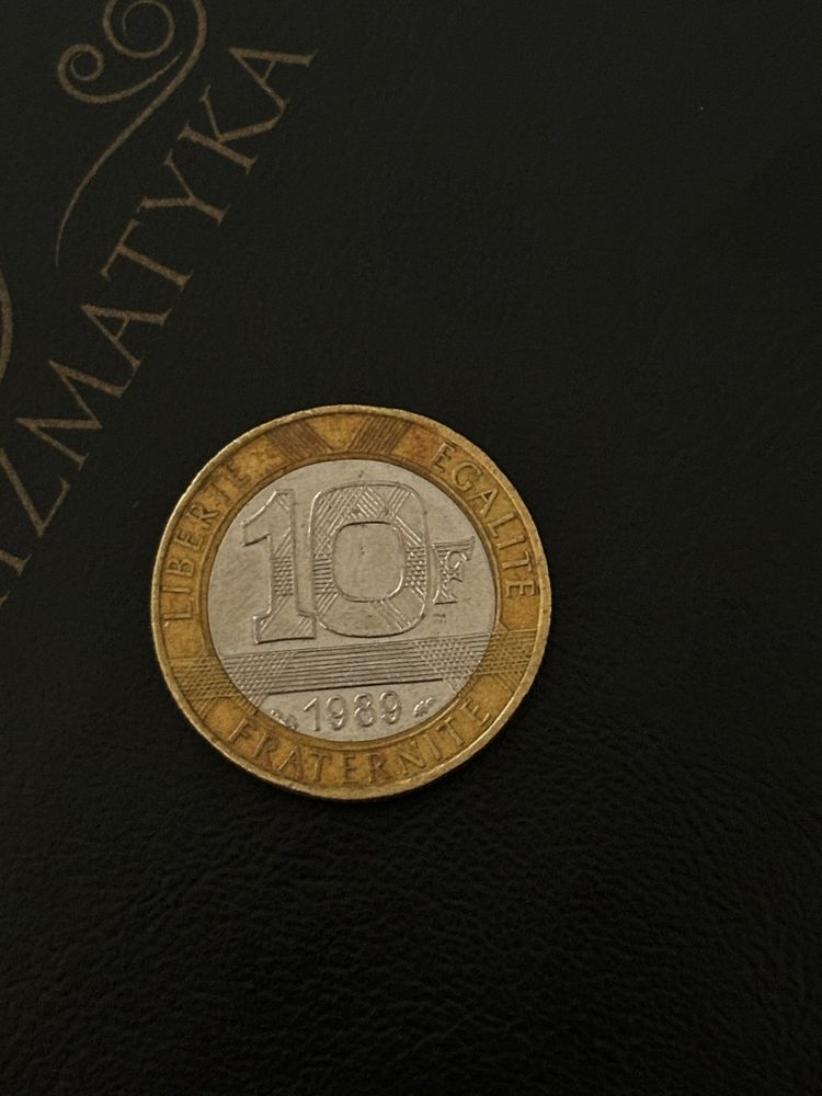 moneta Francja 10 franków 1989 r