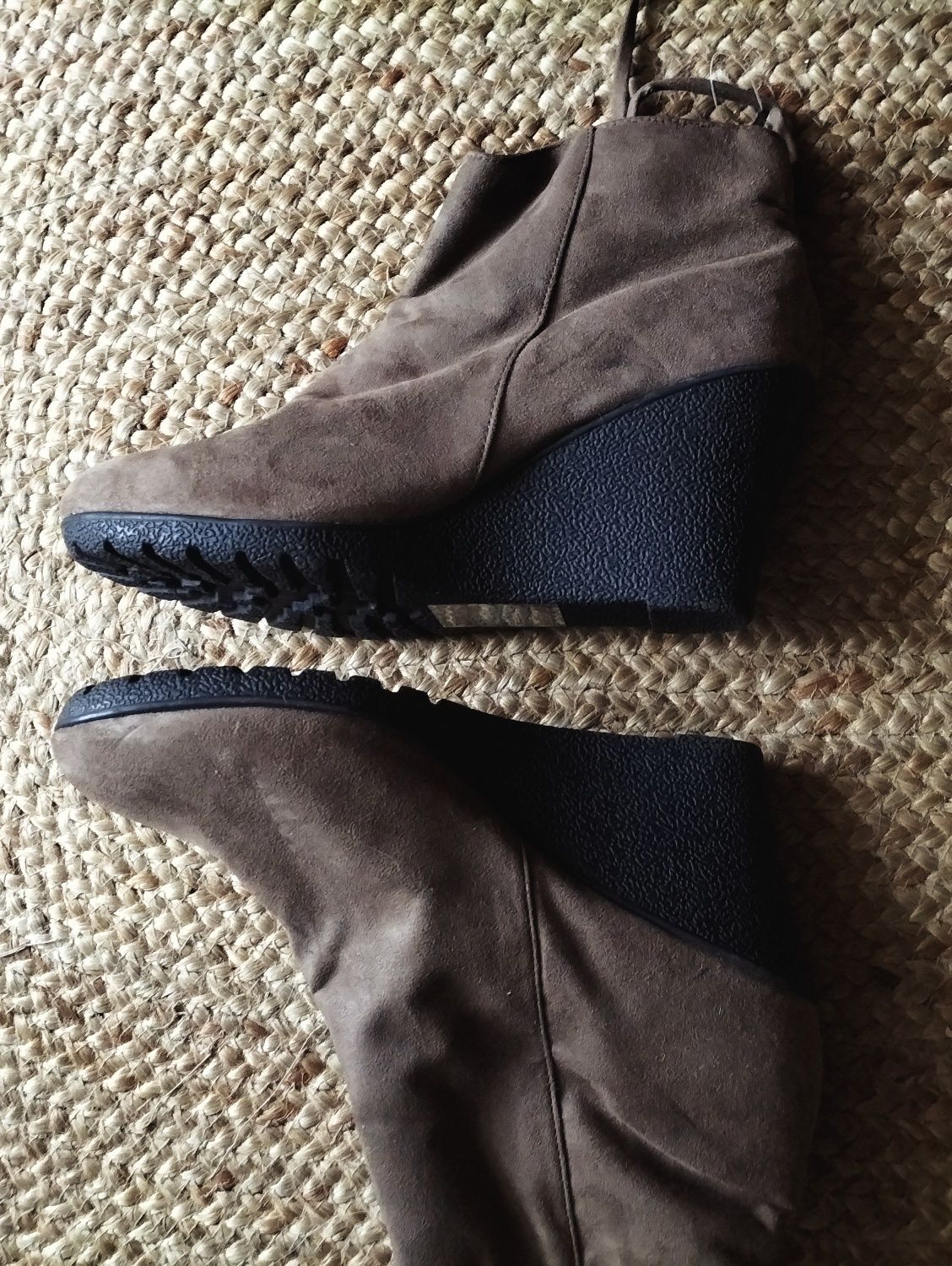 Botki H&M,na koturnie,nowe,szare,r.40-41