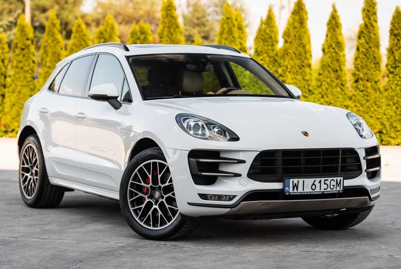 Białe Porsche Macan Turbo do ślubu usługa last minute wolne terminy