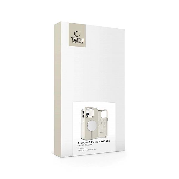 Tech-Protect Silicone Pure Magsafe Iphone 15 Pro Max Cosmic Latte