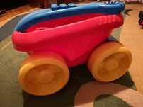 Fisher Price Wózek zbieracz klocków mega bloks