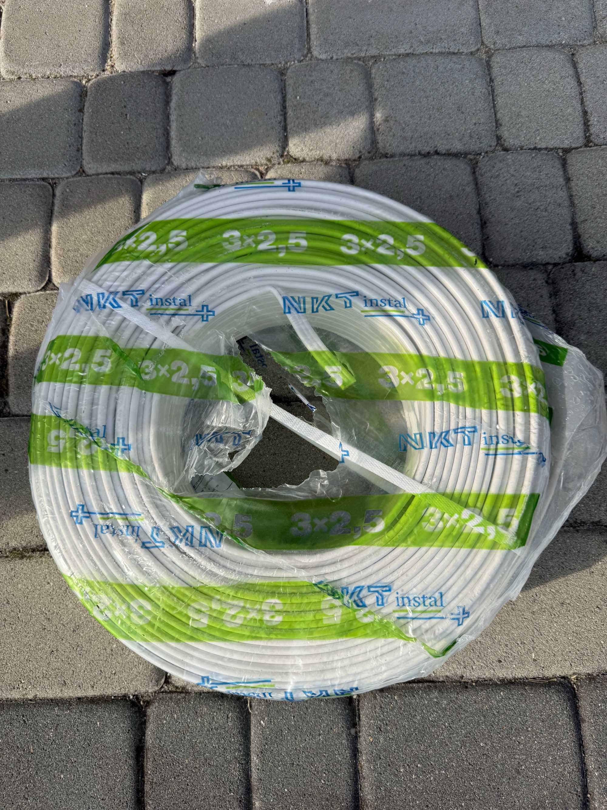 Przewód kabel płaski YDYp 3x2,5 750V 100m