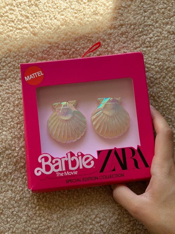 Brincos conchas Barbie - ZARA