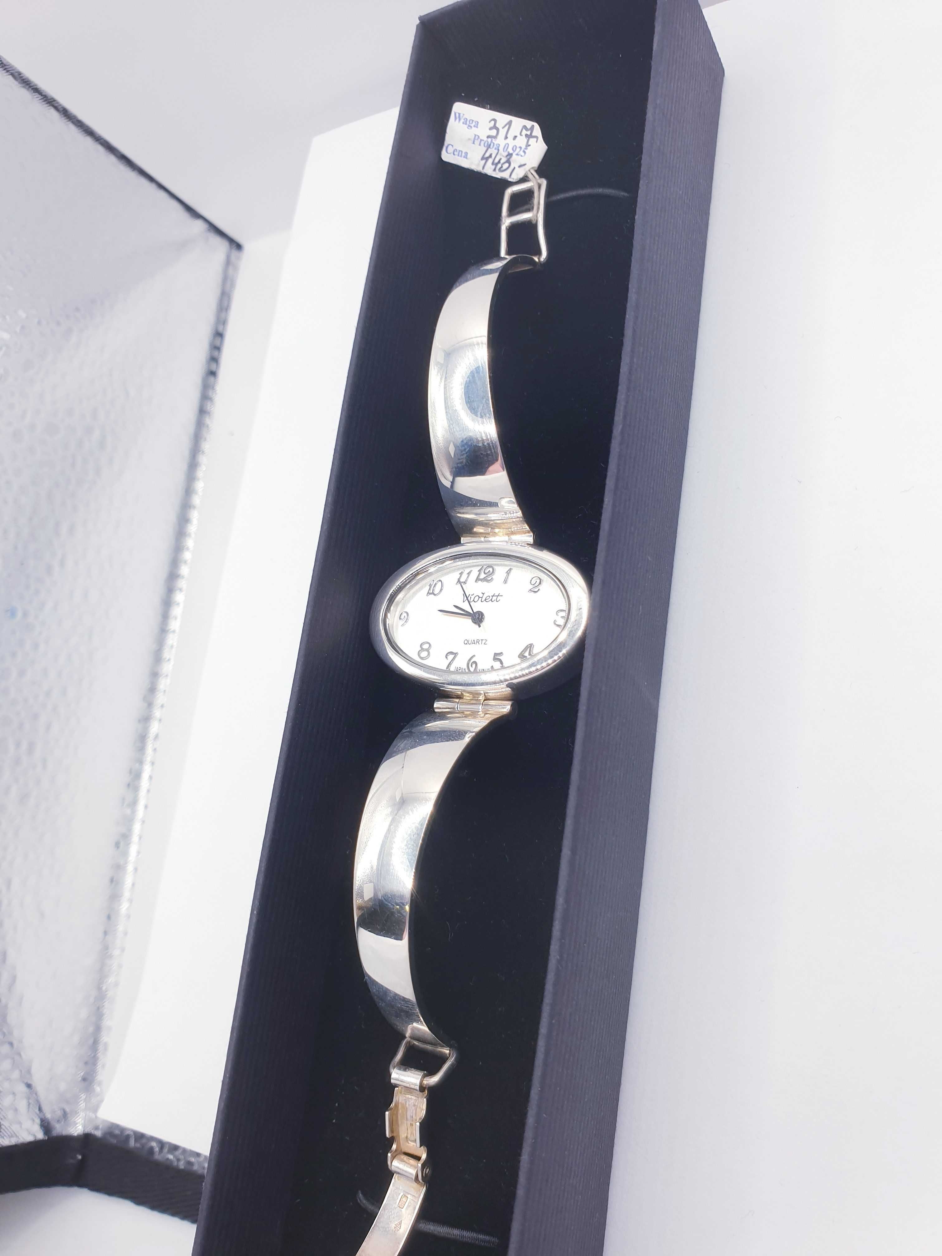 Zegarek ze srebra Violett pr.925 31.7g