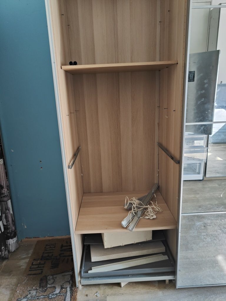 Szafa PAX Ikea z drzwiami AHEIM 152 x 237 x 60 oraz słupek 49 x 237