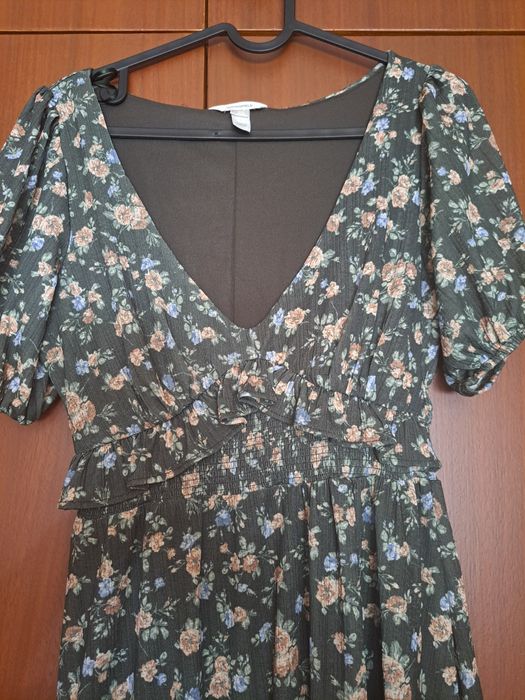 Vestido verde florido