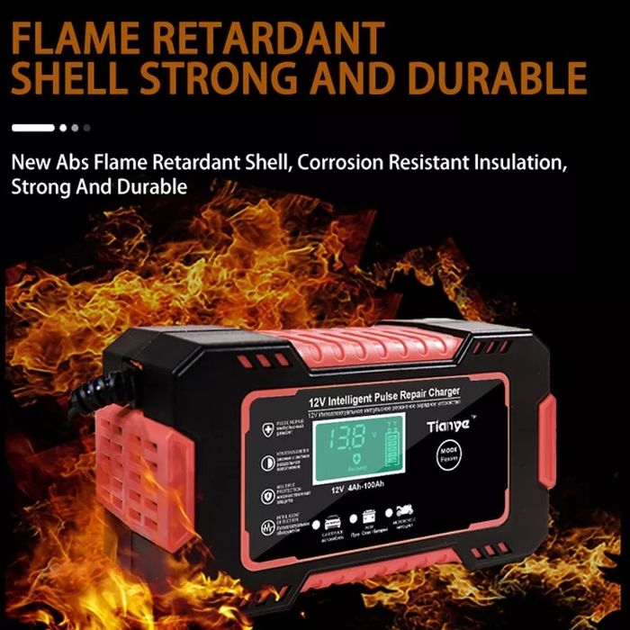 Зарядное устройство импульсное цифровое RJ Tianye 6А 12V (автомат)