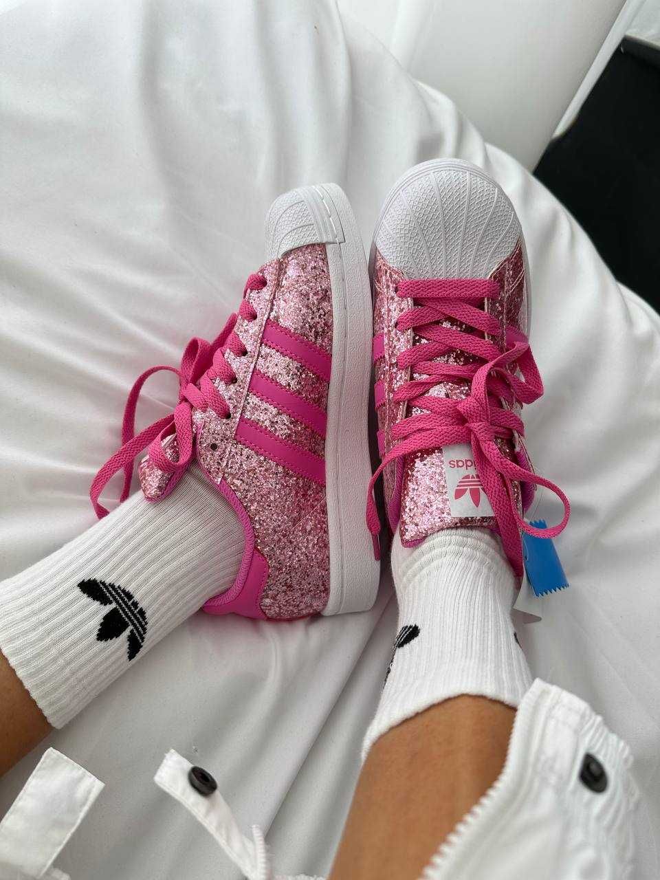 Женские кроссовки Adidas Superstar Barbie Pink 36-40 Хит Осени! Топ