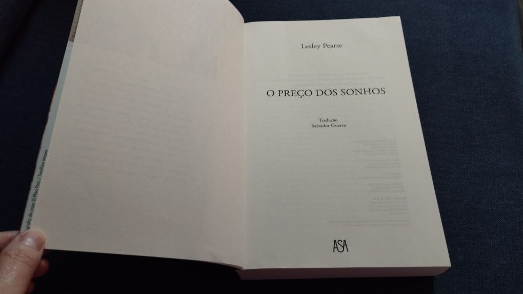 O preço dos sonhos de Lesley Pearse - PORTES GRÁTIS
