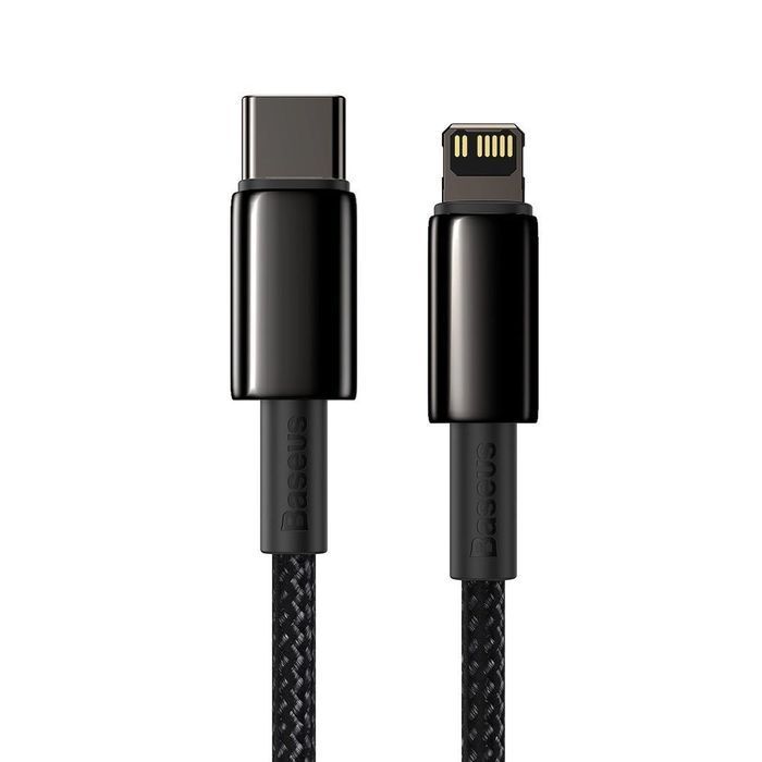 Baseus kabel USB C - Lightning szybkie ładowanie PD 20W 1m czarny