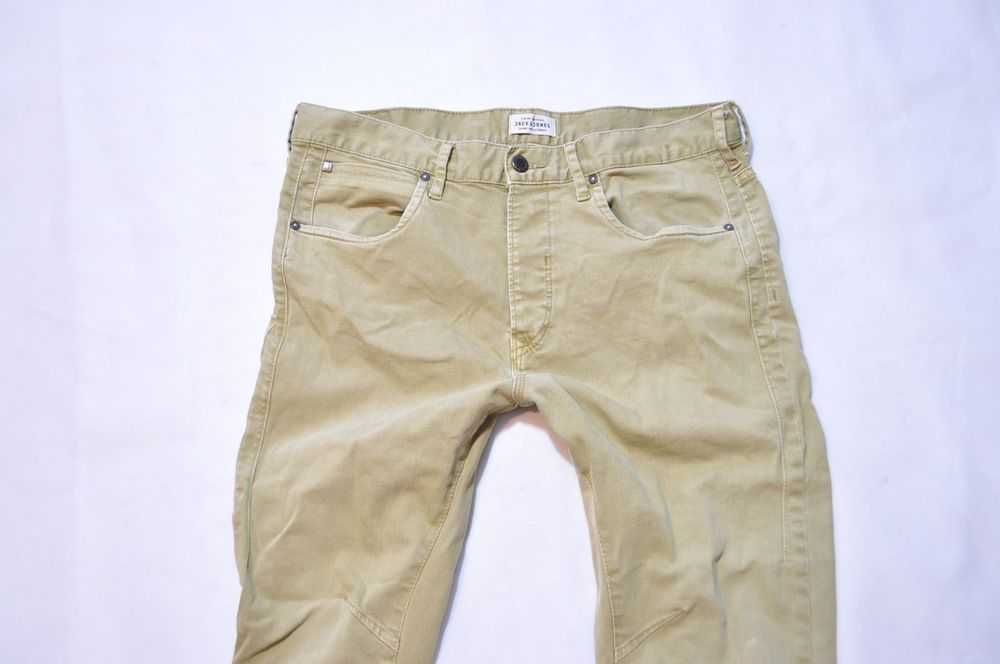 JACK&JONES 92cm 34 32 męskie spodnie rurki jeansowe stretch Anti Fit