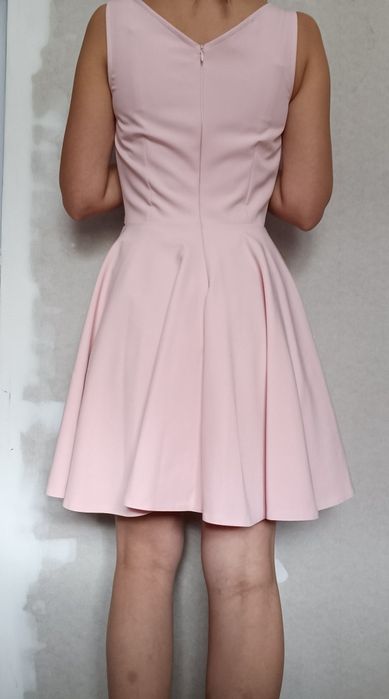 Sukienka pudrowy róż S
