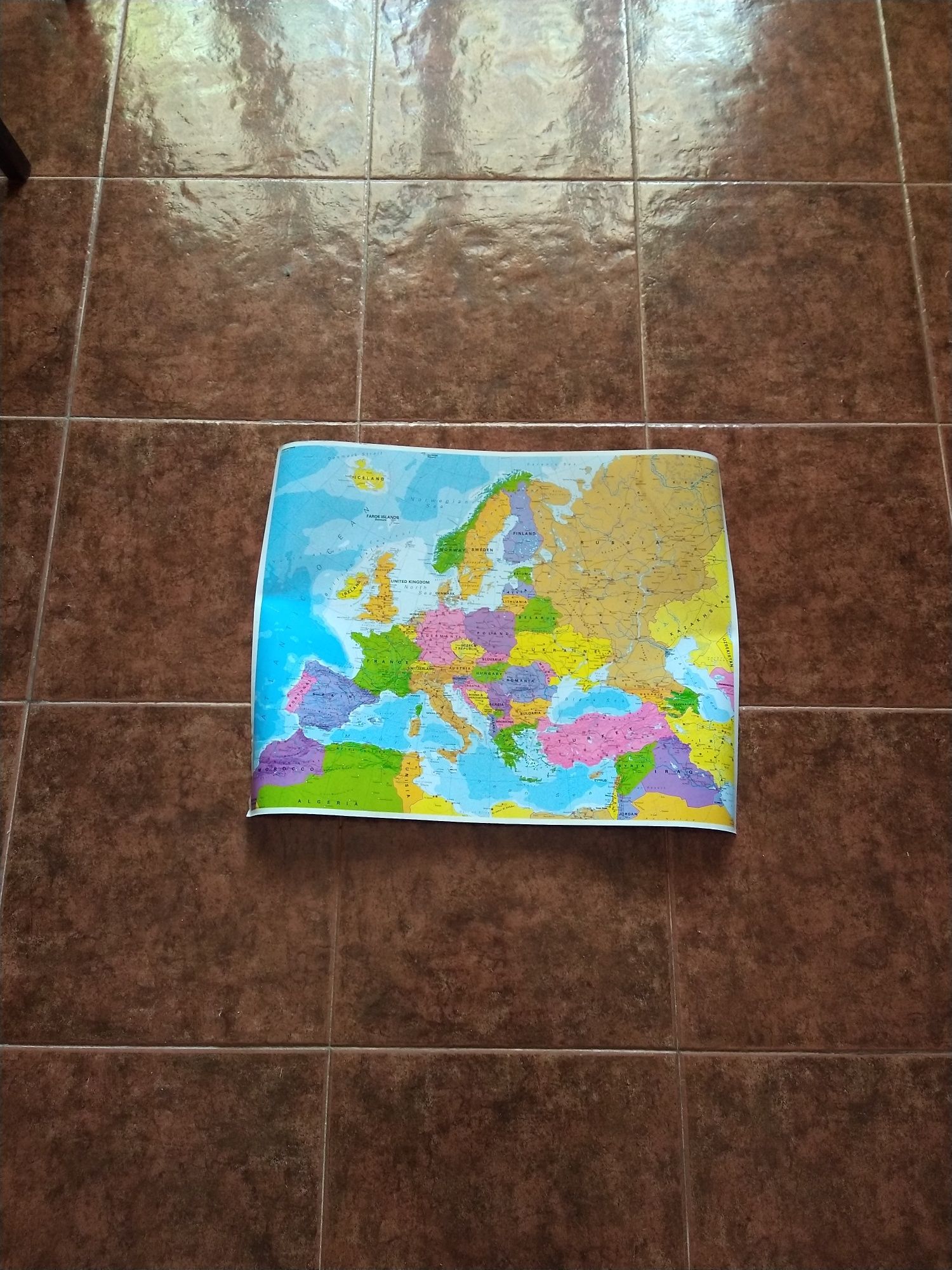 Mapa da Europa .
