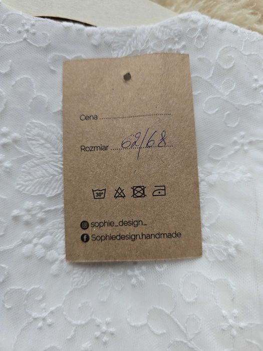 Przepiękna sukienka do Chrztu Sophie Design Holly - zestaw + GRATIS