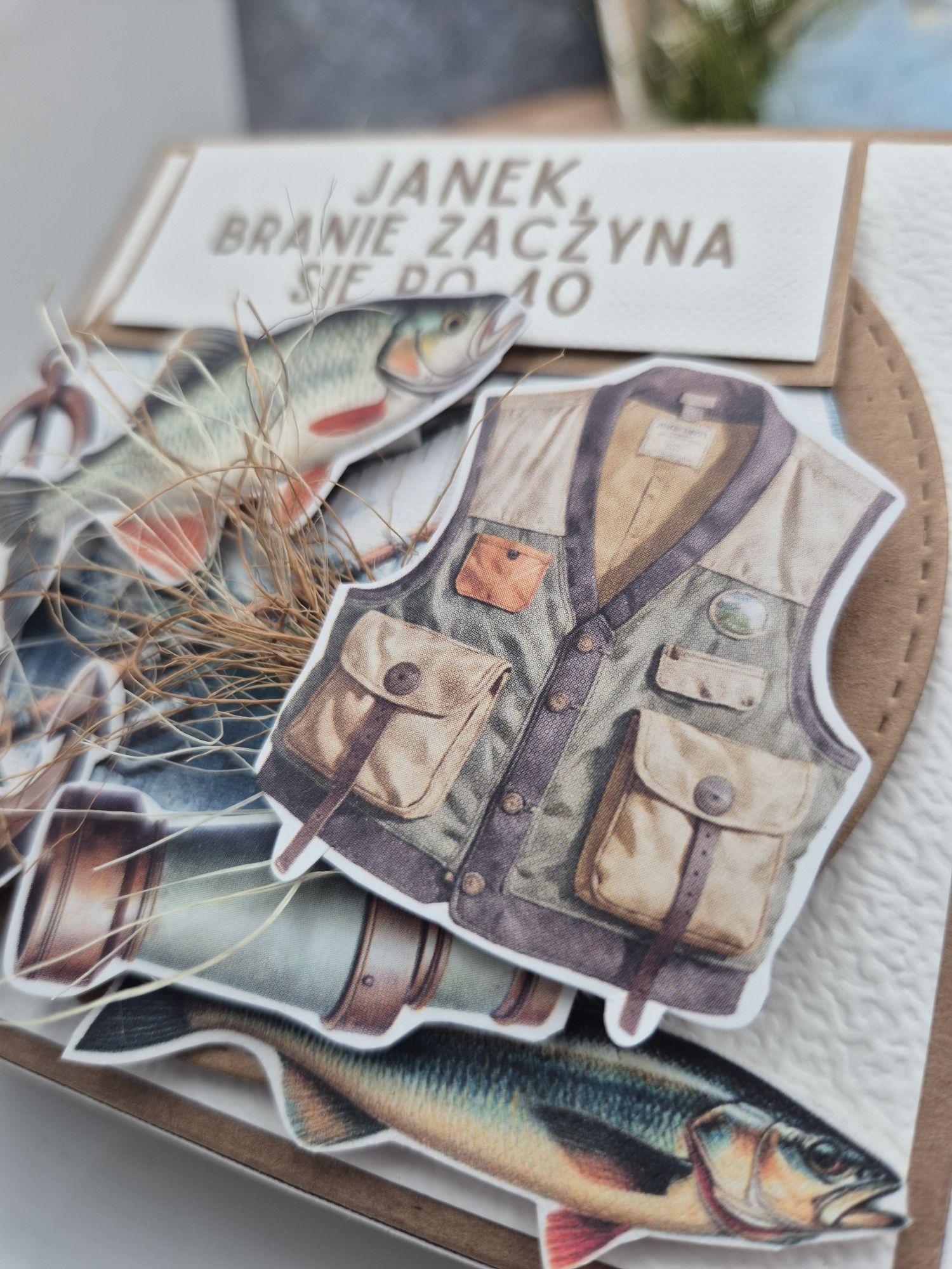 Exploding box super prezent wędkarz urodziny DOWOLNA LICZBA