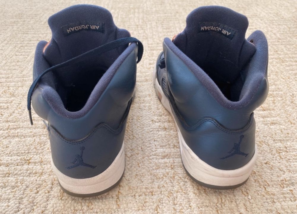 Nike Jordan 5 V Jordanki 45 Retro Bronze Granatowe Niebieskie