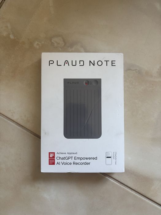 Диктофон PLAUD Note AI, 64 GB (Black 01) + Кейс для зберігання